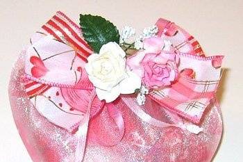 Organza Heart Bag Favour