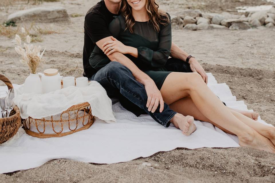 Beach engagement