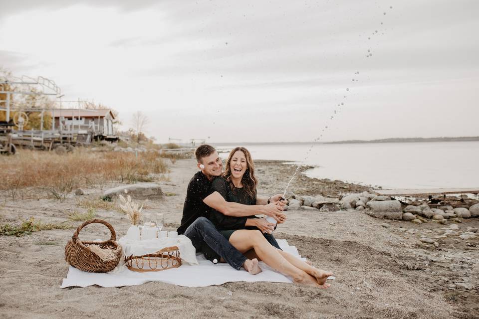 Beach engagement