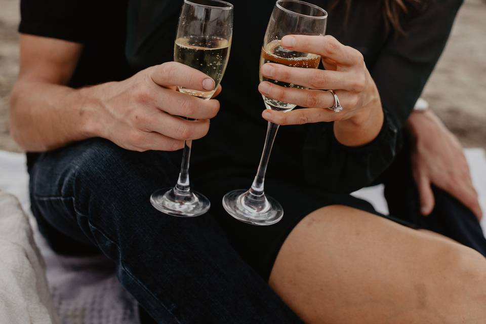 Beach engagement