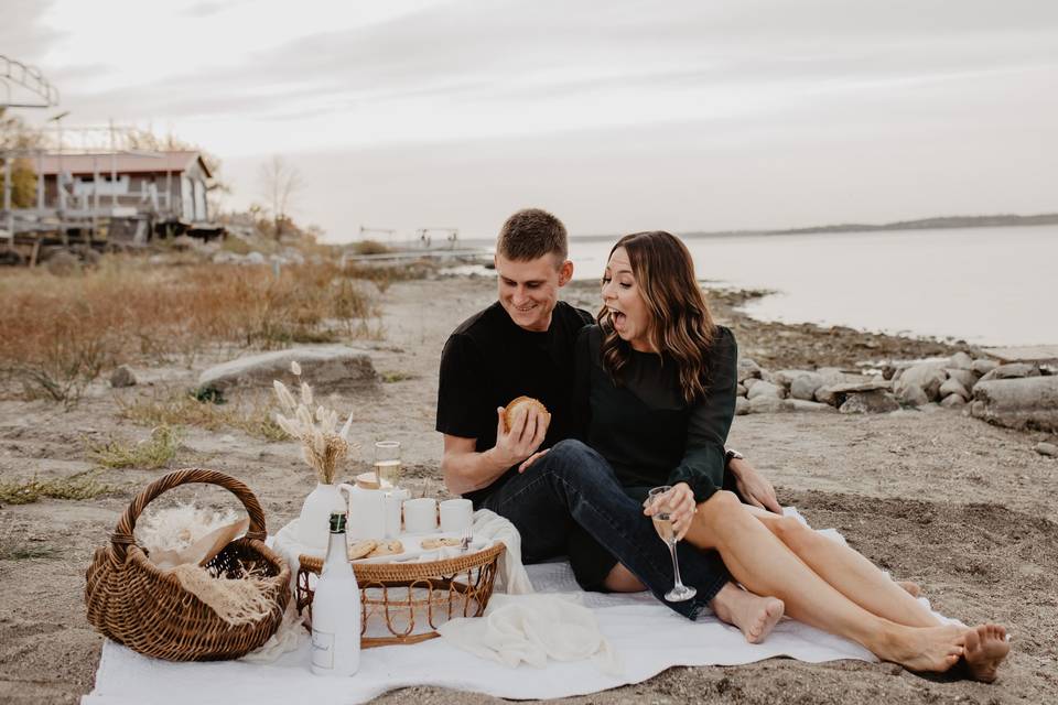 Beach engagement