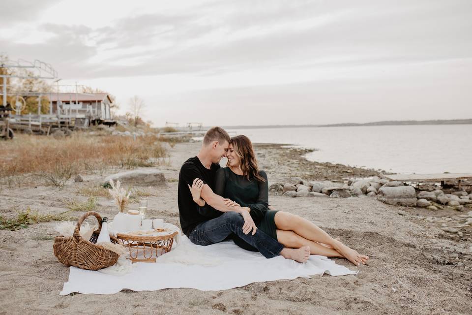 Beach engagement