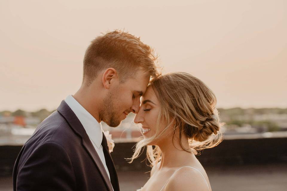 Couple rooftop