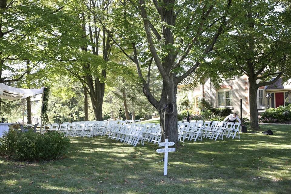 Ceremony setup