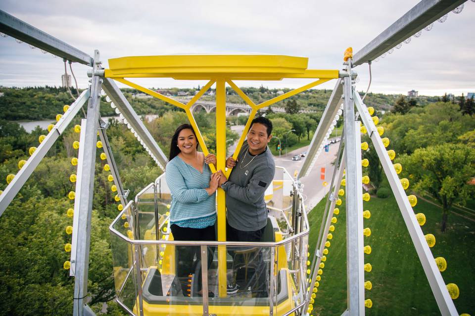 Ferris wheel engagement