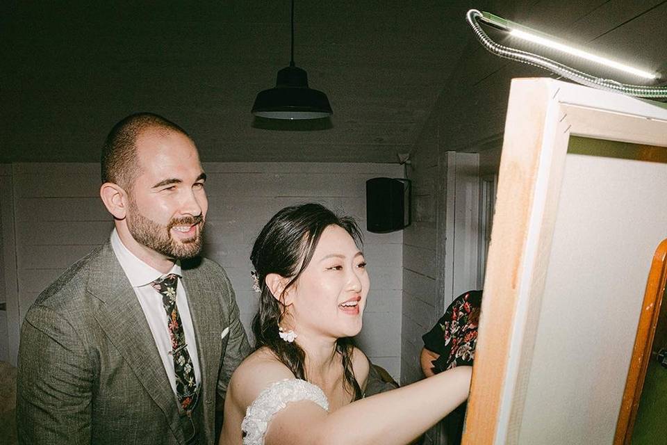 Live Wedding Painting