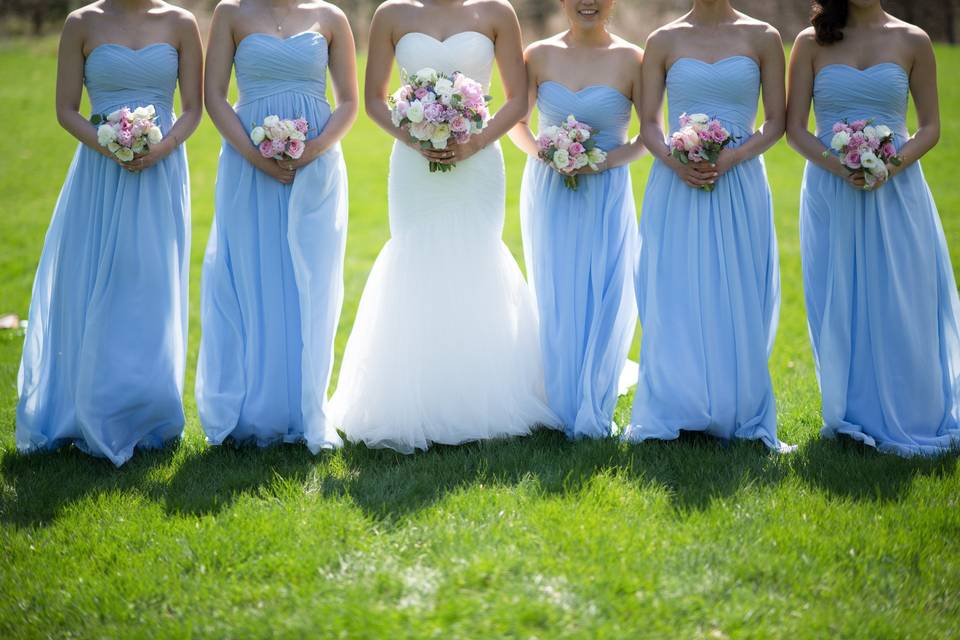 Sky Blue Bridesmaid Dresses