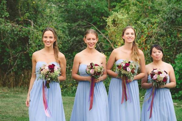 Blue Bridesmaid Dresses