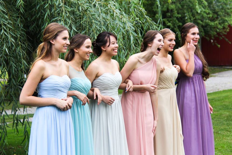 pastel gowns