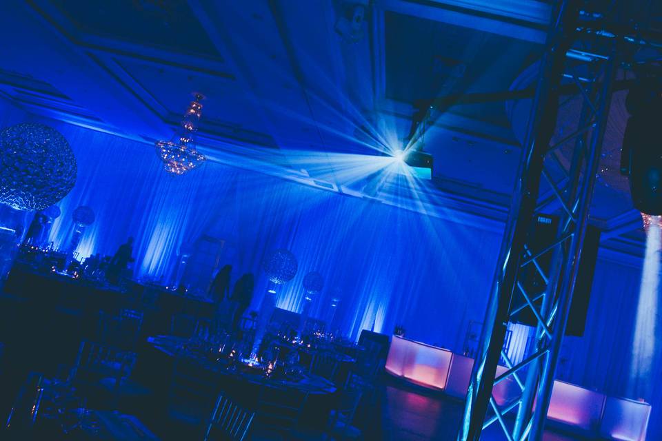 Lighting and video projection