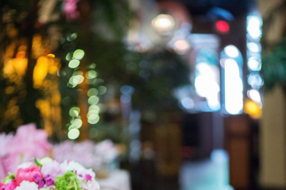 Decorated dining room