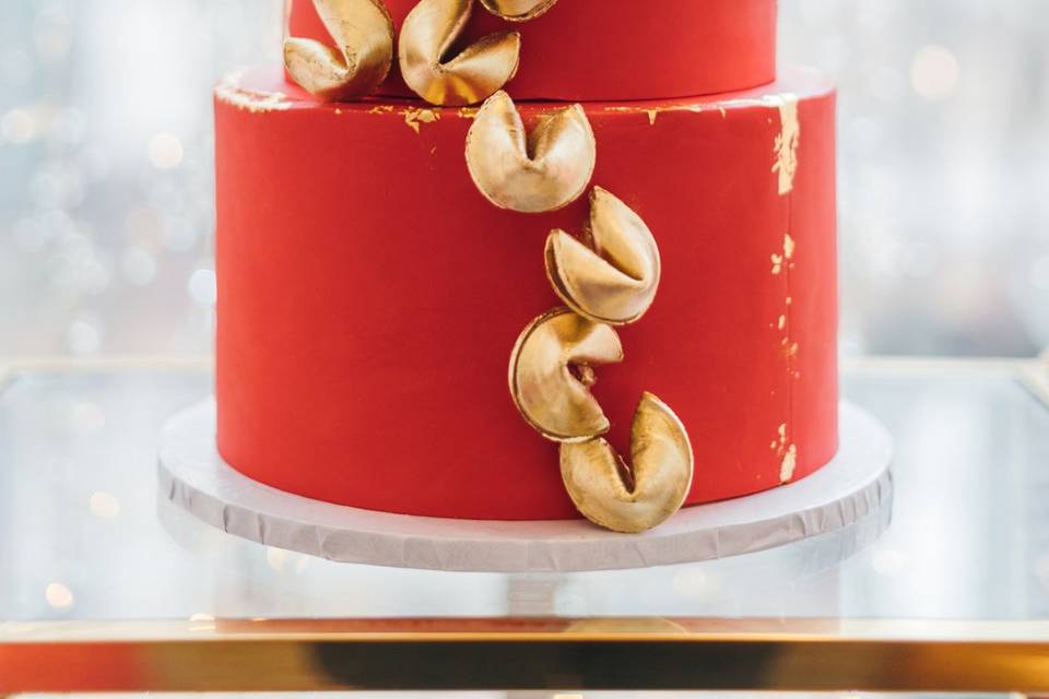 Fortune Cookie Wedding Cake