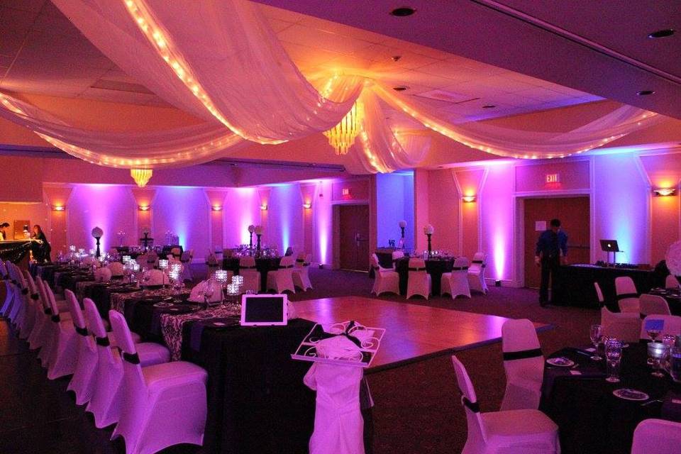 Uplighting and monogram