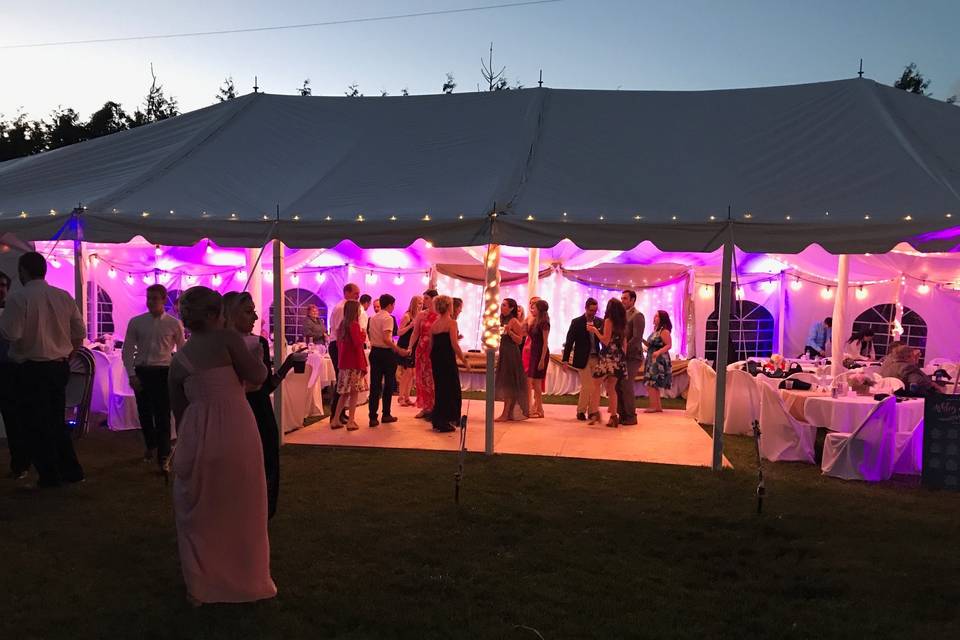 Uplighting in a Tent !