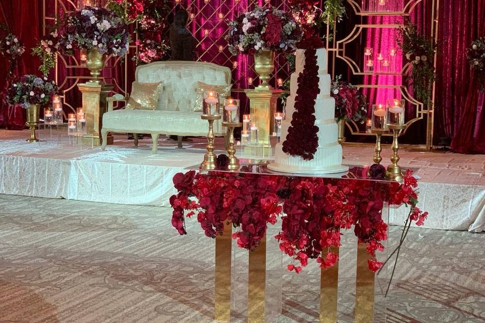 Romantic floral decor