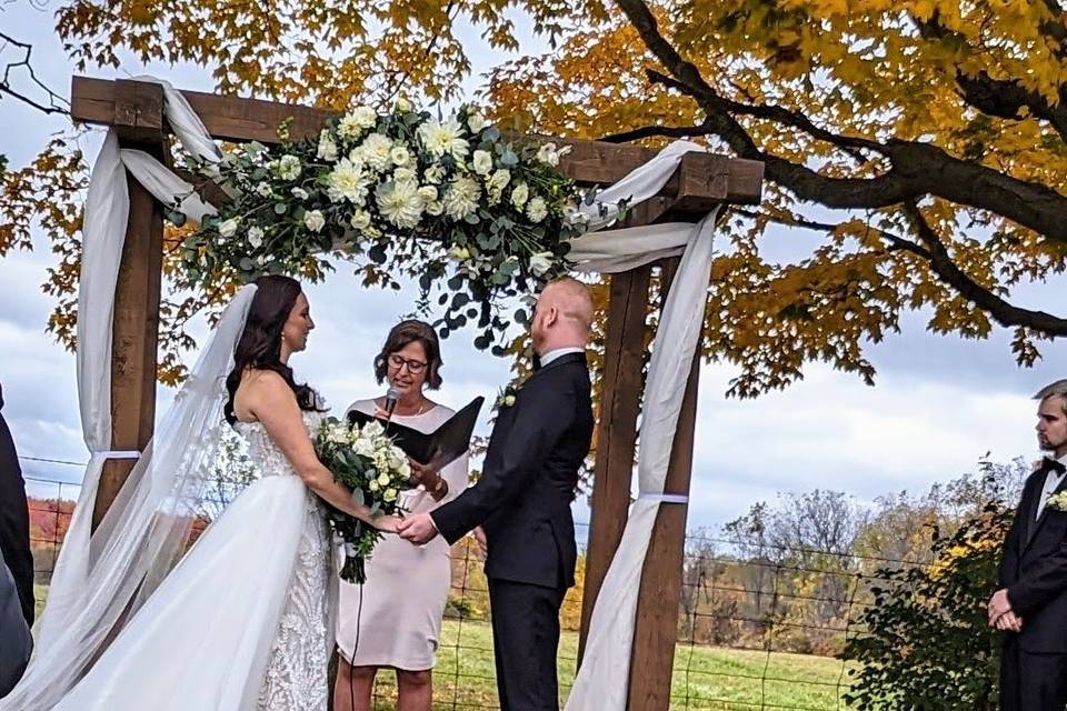 A beautiful fall wedding!