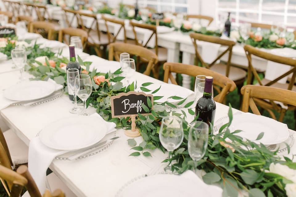 Harvest table floral