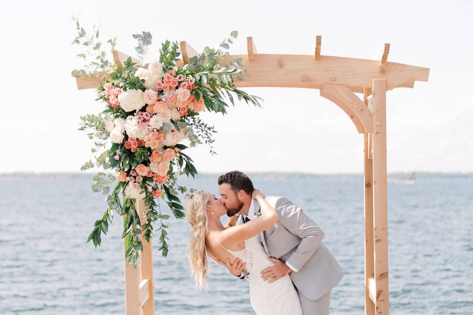 Ceremony arbour floral