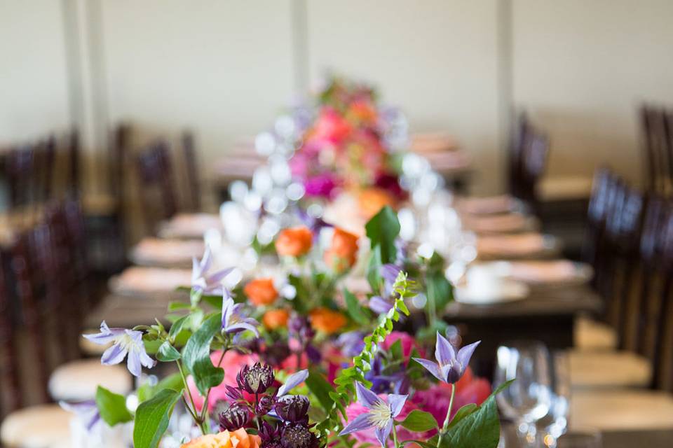 Harvest table floral