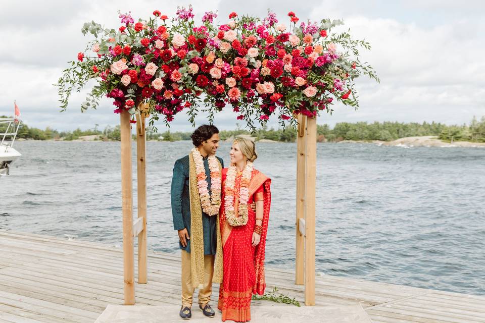 Ceremony arbour floral