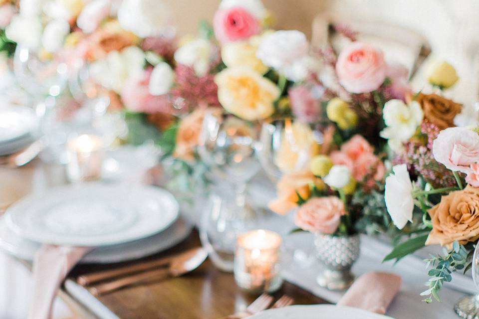 Harvest table floral