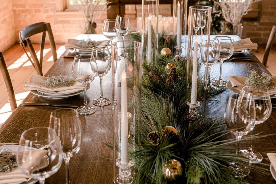 Christmas Guest table