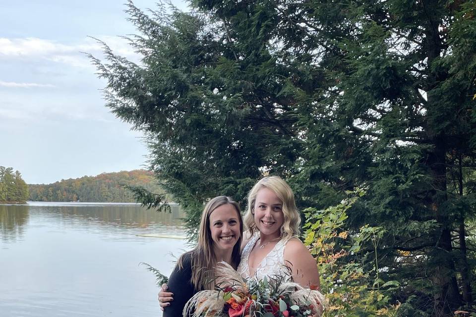 Congratulating the bride