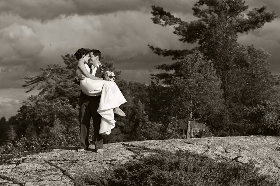 Stoney lake island wedding