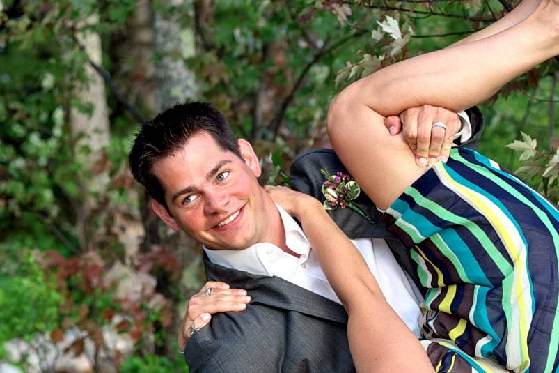 Groom Dips His Sister