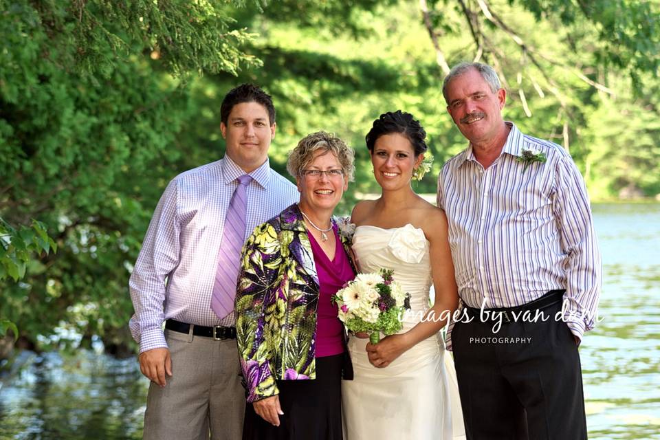 Bride with Her Family