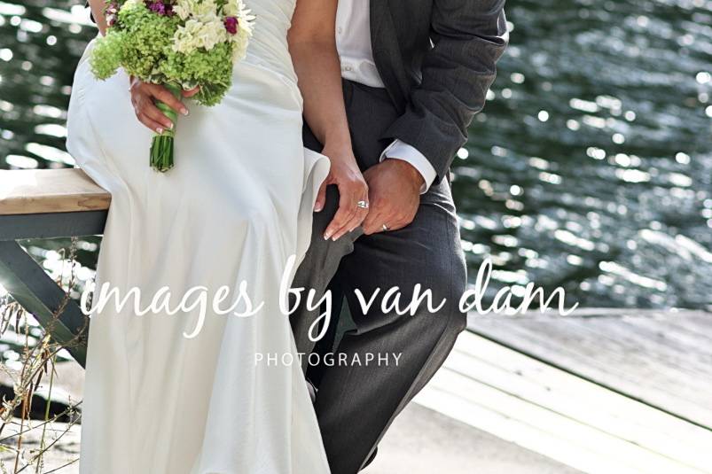 Groom Kisses Bride on Cheek