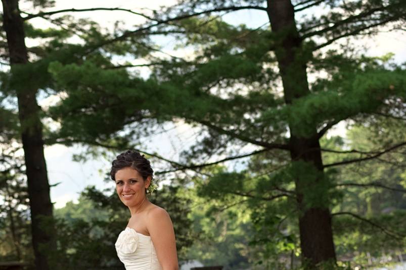 Bride on Stoney Lake