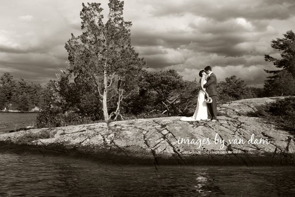 Bridesmaids on Boat