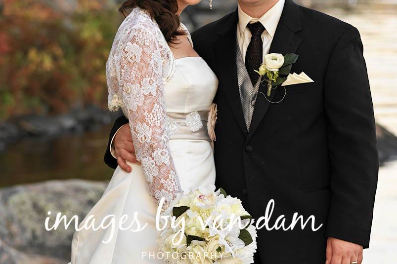 Bride and Groom by Stoney Lake