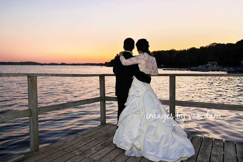 Couple admires Sunset