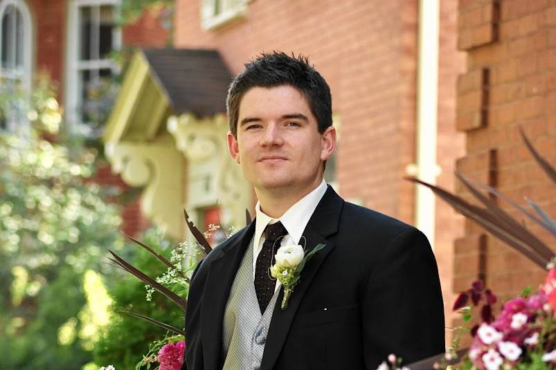 Peterborough wedding groom