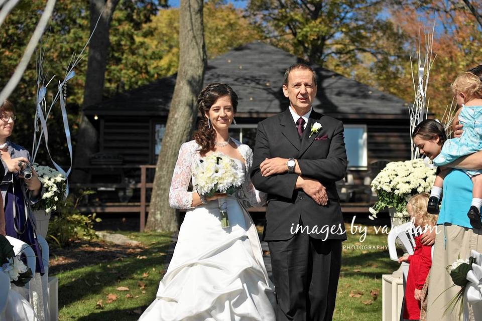 Bride with Father, aisle