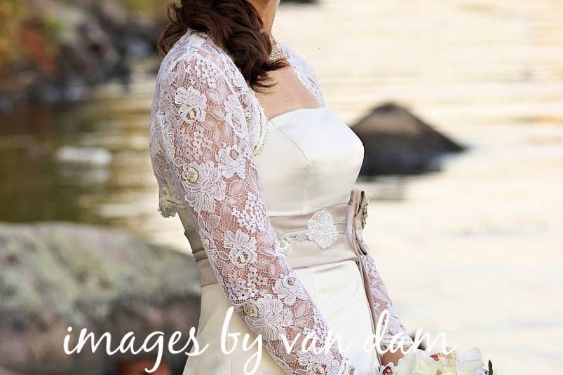 Bride's Dress Hangs in Tree