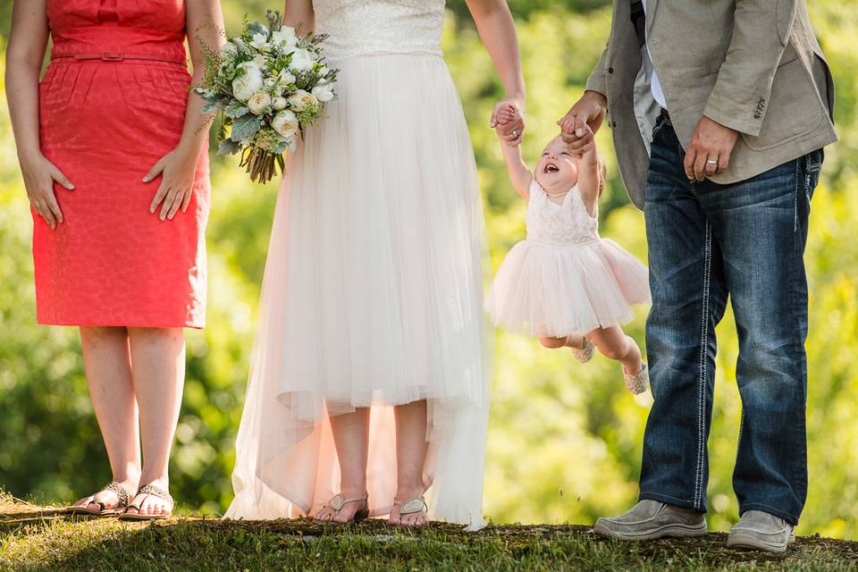 Flower Girl swinging