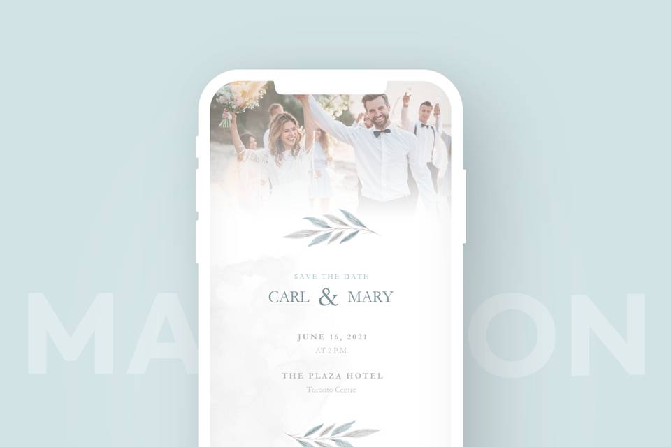 Wedding invitation website sample 1