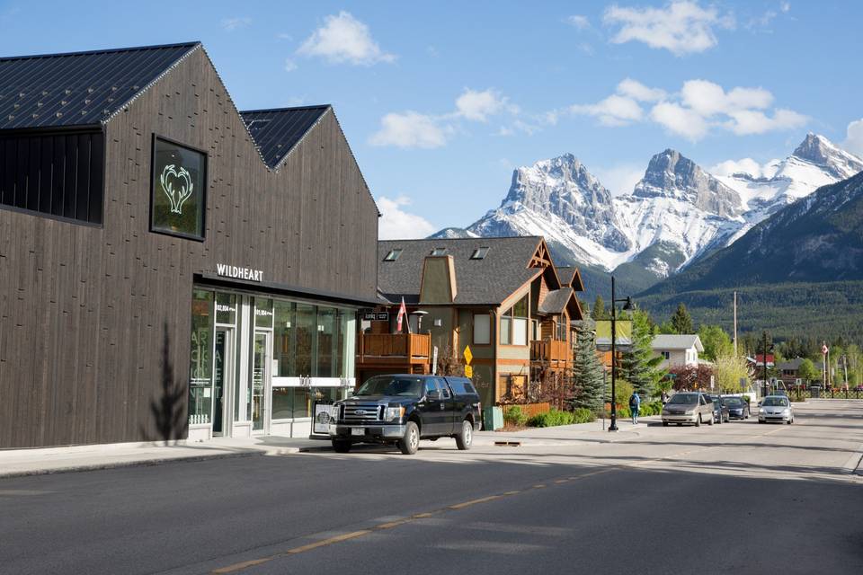 Located in downtown Canmore