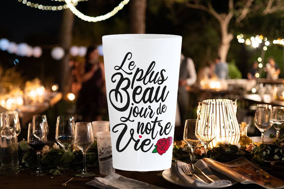 Verres Mariage Jour-J