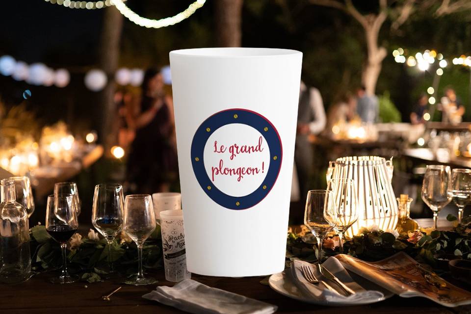 Verres Mariage Mer