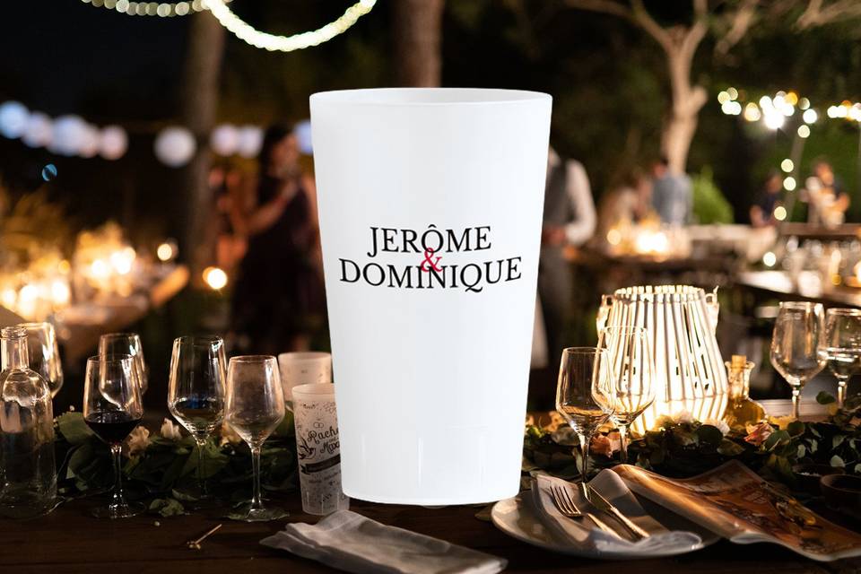 Verres Mariage Mister & Mister