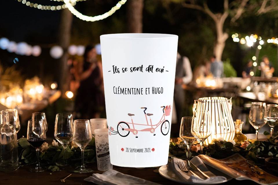 Verres Mariage Tandem