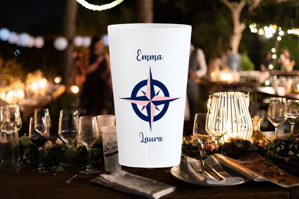 Verres Mariage Voyage