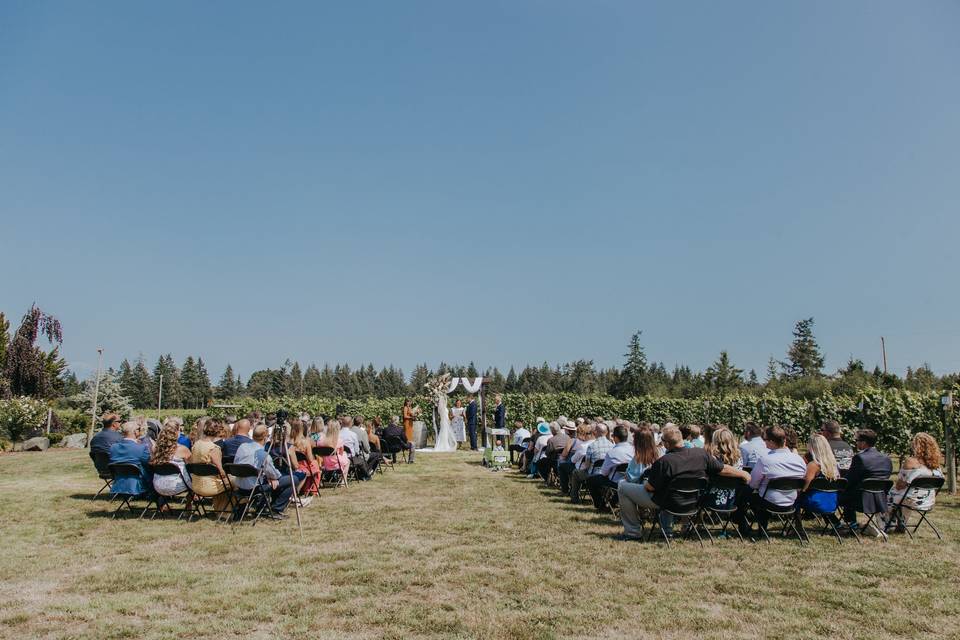 Airfield wedding