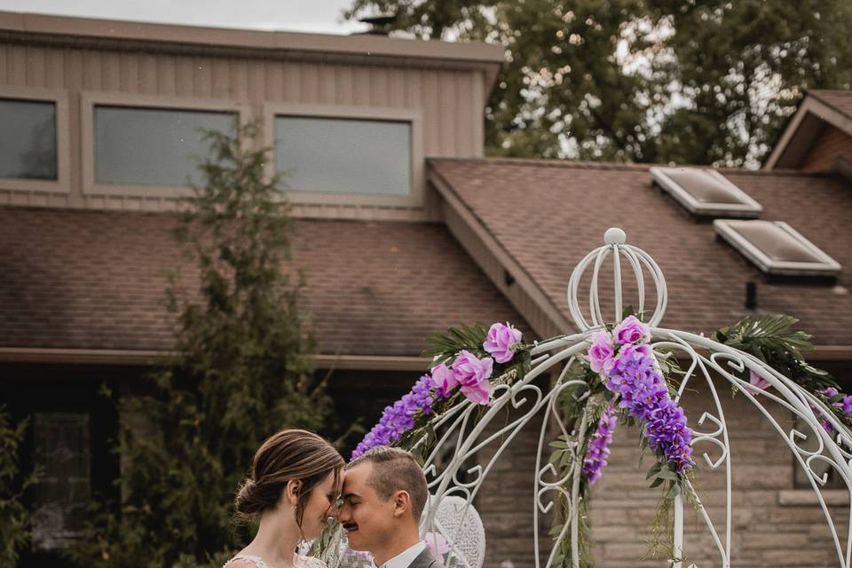 Cinderella carriage wedding