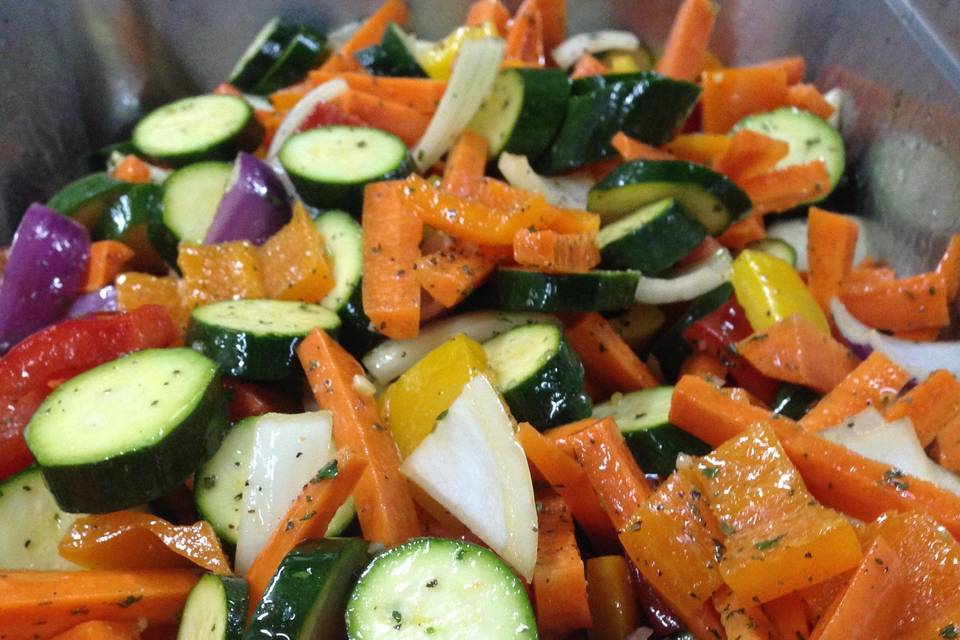 Grilled market vegetables