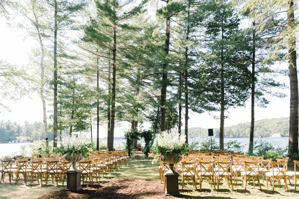 Lakeside ceremony